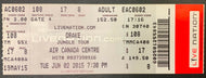 June 02 2015 Drake Jungle Tour Full Unused Ticket Air Canada Centre