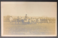 1910 Canadian Football Postcard Hamilton Tiger - Ottawa Rough Riders Game RPPC