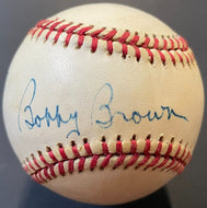 Bobby Brown MLB A.L. President Autographed Rawlings Baseball Signed LOA JSA