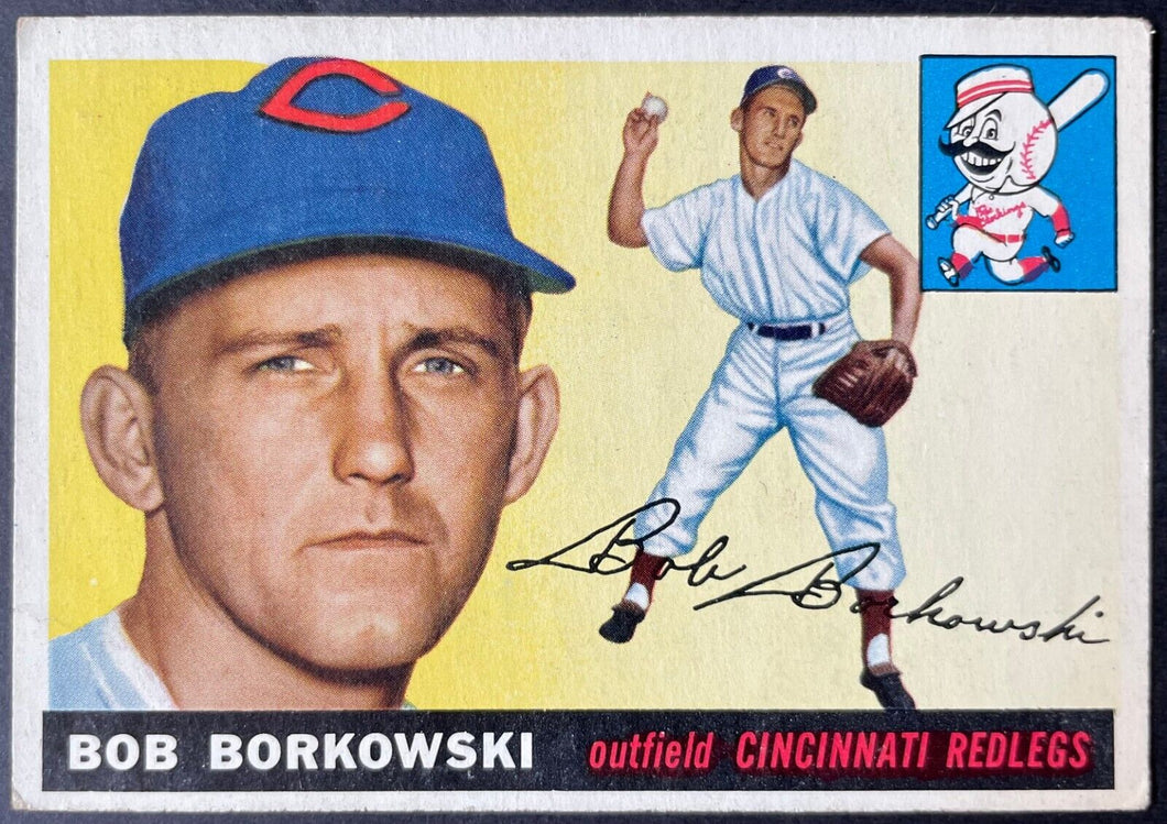 1955 Topps Baseball #74 Bob Borkowski Cincinnati Redlegs Vintage MLB Card