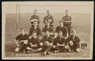 1905 Birkland Swifts Football Club Edwinstowe Team Photograph Postcard Soccer