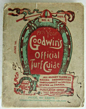 Load image into Gallery viewer, 1899 Rare 19th Year Goodwin Official Turf Guide Paperback Goodwin's Horse Racing
