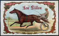 1900 Vintage Rare Cigar Box Top Standardbred Horse Racing Lou Dillon Original