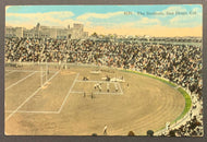 Vintage San Diego Stadium Postcard Football Game California Sports Unposted