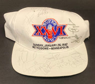 Super Bowl XXVI Attendees Multi Signed x13 Autographed Hat NFL Football JSA LOA