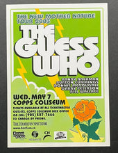 Load image into Gallery viewer, 2003 The Guess Who Vintage Original Hamilton Ontario Concert Handbill / Playbill

