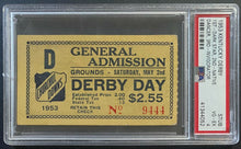Load image into Gallery viewer, 1952 Kentucky Derby GA Ticket Stub Churchill Downs PSA Dark Star Winner Vintage
