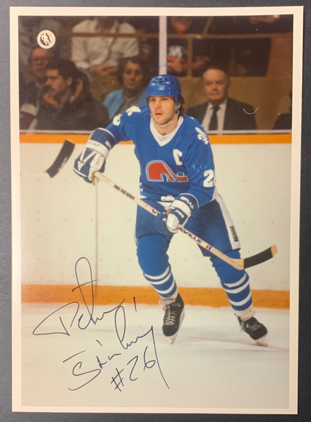 Peter Stastny Autographed Quebec Nordiques NHL Hockey Photo Signed HOFer