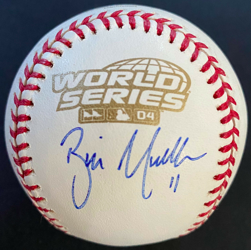 Bill Mueller Autographed Signed 2004 World Series MLB Rawlings Baseball