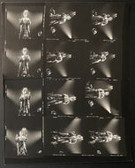 c1980s David Bowie Concert Contact Sheet Composite 12 Photos Music Rock VTG