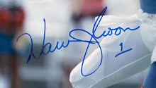 Load image into Gallery viewer, Warren Moon Autographed Football Photo Houston Oilers Signed JSA NFL Holo
