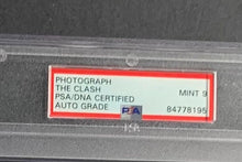 Load image into Gallery viewer, All Members Autographed The Clash Photo PSA Mint 9 Signed Slabbed Punk Rock LOA
