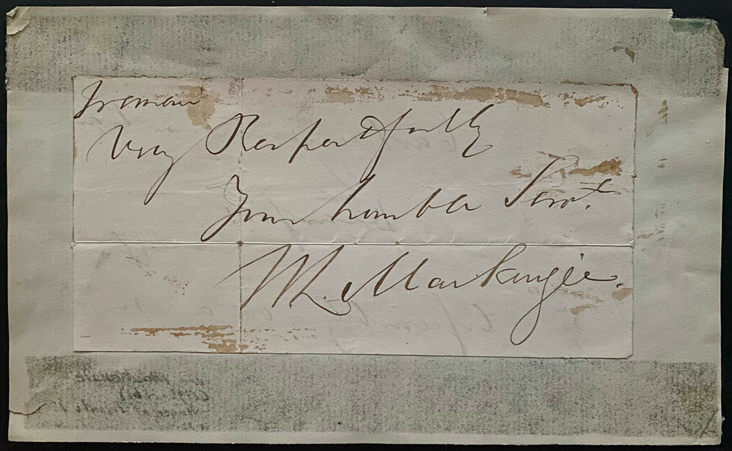 William Lyon Mackenzie Autograph Cut Signed Canadian Journalist + Politician