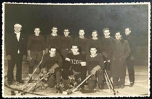 Load image into Gallery viewer, c1940's Vintage Hockey European SKO Team Photo Rare Postcard Europe
