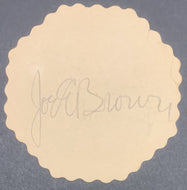 1920's Joe E. Brown Comedian Signed Hotel Du Pont Coaster Wilmington Delaware