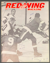 Load image into Gallery viewer, 1968 Detroit Olympia Program + Ticket Red Wings Gordie Howe 699th Goal Milestone
