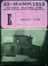 Load image into Gallery viewer, 1915 Rare Hockey Club Membership Card Montreal Victoria Skating Rink 53rd Season
