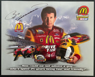 2000 Signed NASCAR Bill Elliott Promotional Sponsors Card Autographed Vintage