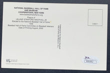 Load image into Gallery viewer, 2002 Lee MacPhail Autographed MLB Baseball Signed HOF Plaque Postcard JSA
