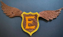 Load image into Gallery viewer, Early 1900&#39;s E Sports Patch Rare Vintage Crest Unknown Team Unused
