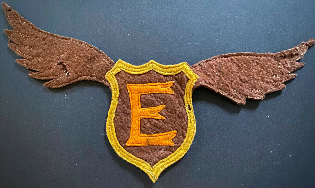Early 1900's E Sports Patch Rare Vintage Crest Unknown Team Unused