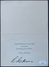 Load image into Gallery viewer, C1976 Robert Indiana Autographed Christmas Card Philadelphia Love Statue VTG JSA
