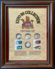 Load image into Gallery viewer, Expo 86 Vancouver British Columbia .999 Silver Coin &amp; Canada Post Stamp Set
