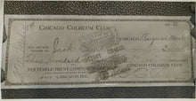 Load image into Gallery viewer, 1926 Vintage Press Photo Jack Dempsey Chicago Coliseum Cheque Gene Tunney LOA
