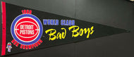 1989 Detroit Pistons NBA Champions Full Size Basketball Pennant Bad Boys