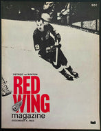 1963 Detroit Olympia NHL Hockey Program Detroit Red Wings v Bruins Howe Cover