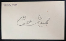Load image into Gallery viewer, Curt Gowdy Autographed Index Card Signed American Sports Commentator Red Sox JSA
