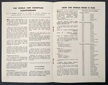 Load image into Gallery viewer, 1950 IIHF World Hockey Championship Program w/ Gameday Lineups Wembley Vintage

