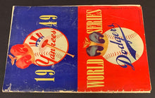 Load image into Gallery viewer, 1949 World Series Baseball Program Yankee Stadium vs Dodgers Jackie Robinson
