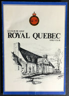 Vintage Golf Club Score Card Royal Quebec Canadian Golf Course Boischatel French