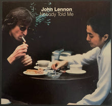 Load image into Gallery viewer, 1984 John Lennon &amp; Yoko Ono Promotional Handbill &quot;Nobody Told Me&quot; Music Brit Pop
