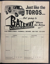 Load image into Gallery viewer, 1975 Autographed WHA Program Toronto Toros Quebec Nordiques Signed Rejean Houle
