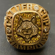 2001-02 Peter Mahovlich 10K Gold + Diamond AHL Calder Cup Championship Ring LOA