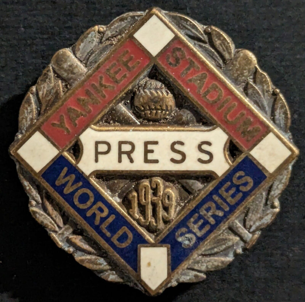 1939 New York Yankees Dieges + Clust Threaded Post+Nut Baseball Press Pin Gehrig