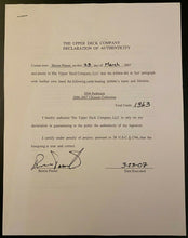 Load image into Gallery viewer, 2007 NHL Hockey Signed Contract HOFer Bernie Parent Autographed Upper Deck
