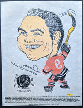 Load image into Gallery viewer, 1970-71 Kelloggs Sporticatures Iron-on Transfers Complete Set of 6 NHL Hockey

