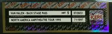Load image into Gallery viewer, 1995 Van Halen North America Ampitheatre Tour Backstage Pass Vintage iCert
