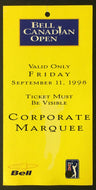 1998 Bell Canadian Open Golf PGA Tour Corporate Pass Billy Andrade Wins Vintage