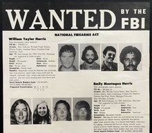 Load image into Gallery viewer, 1975 Patty Hearst Vintage Original FBI Wanted Poster Symbionese Liberation Army
