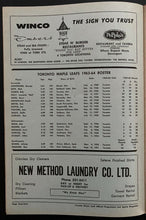 Load image into Gallery viewer, 1963 Signed Toronto Maple Leafs Red Wings Program Gordie Howe Autographed
