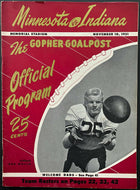 1951 Indiana Hoosiers vs Minnesota Golden Gophers Program Memorial Stadium