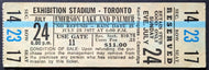1977 Emerson Lake and Palmer + Journey Rock Concert Full Ticket CNE Toronto