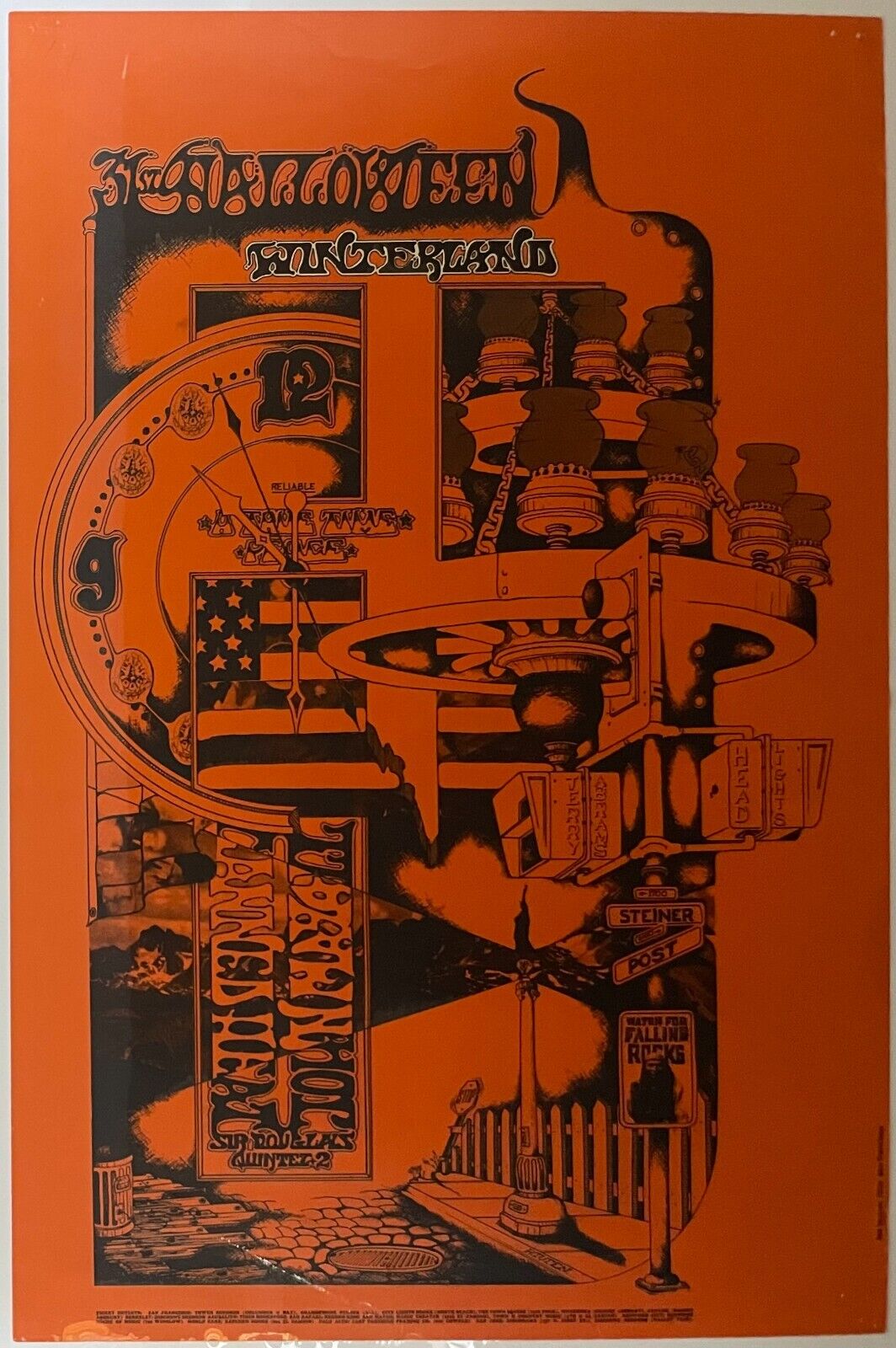 1968 Family Dog Bill Graham Concert Poster Winterland-Halloween