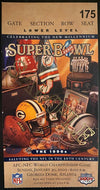 2000 NFL Football Super Bowl XXXIV Ticket St Louis Rams Beat Tennessee Titans