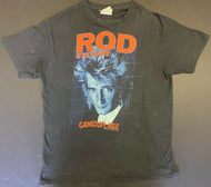 1984 Rod Stewart Camouflage Tour Vintage Original Concert Band T-Shirt L