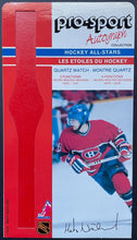 Load image into Gallery viewer, c 1980s Pro-Sport Facsimile Autograph Quartz Watch Backing Cards NHL Hockey VTG
